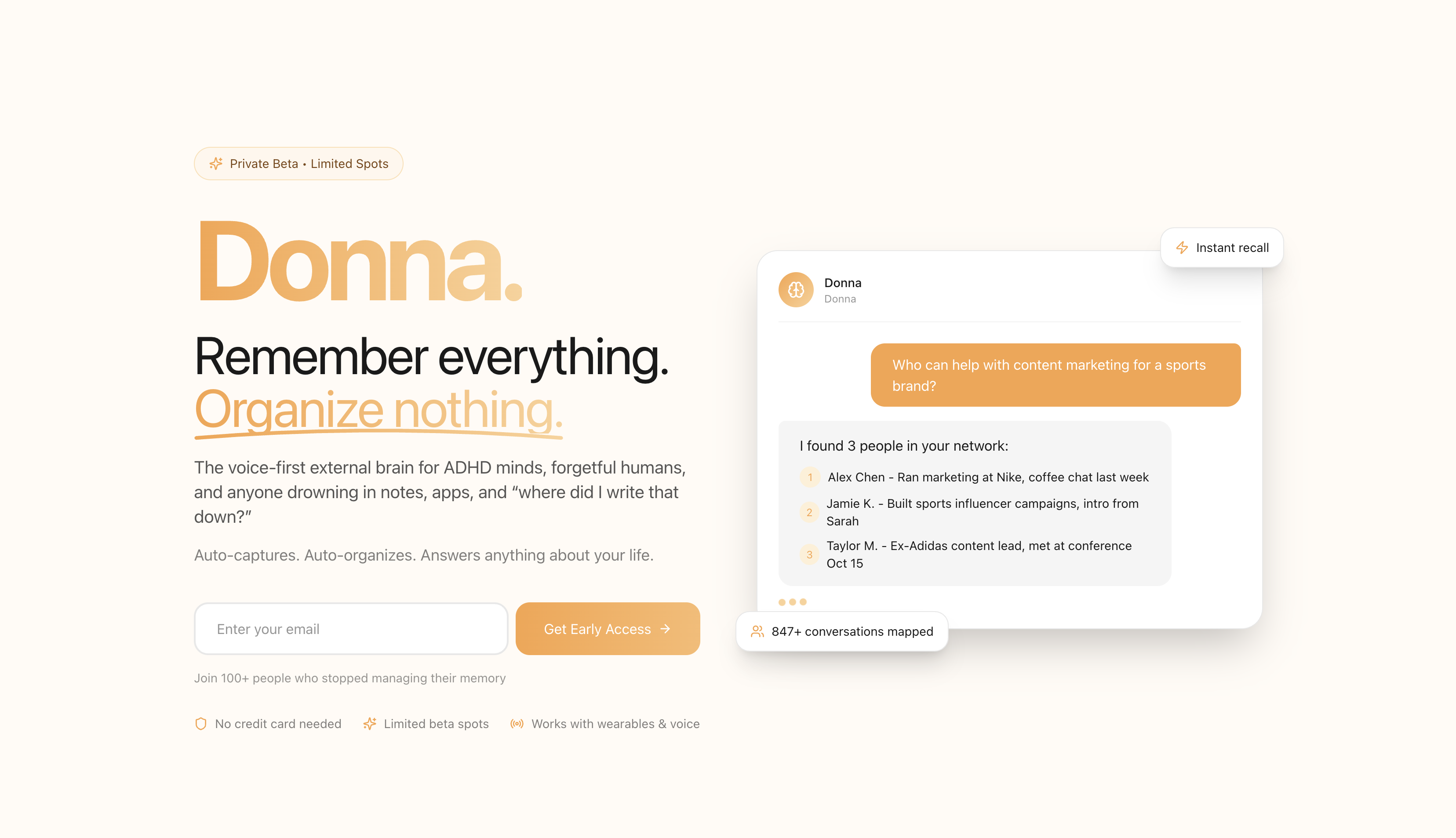 Screenshot of Donna
